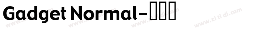 Gadget Normal字体转换